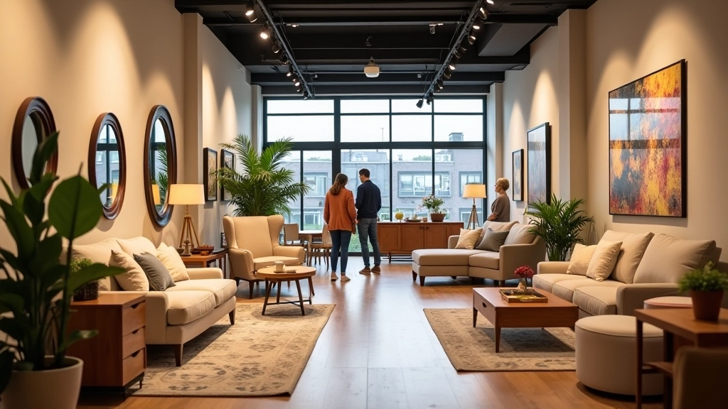 myarmoreddoor s.r.o. showroom displaying curated furniture collection